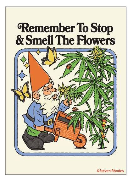 Remember to stop & smell the flowers Magnet