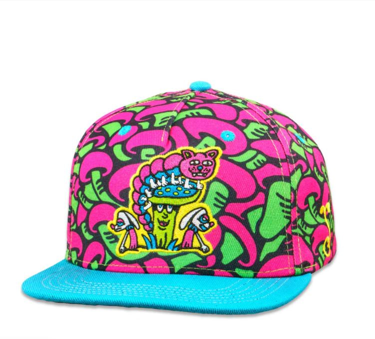 Killer Acid Mushroom Pink Snapback Hat