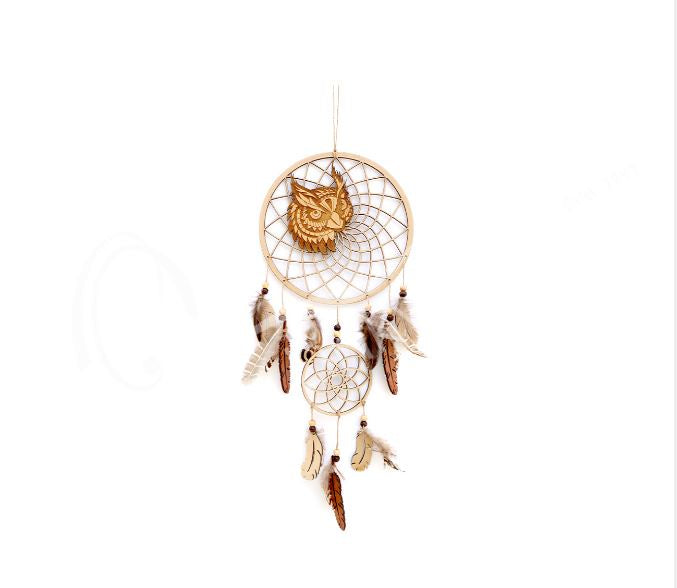 Laser Cut Wood Owl Dreamcatcher