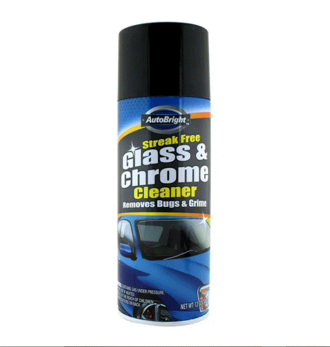AutoBright Glass & Chrome Cleaner Safe Can 12oz