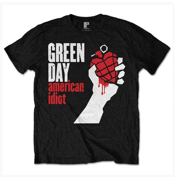 Green Day Kids T-Shirt - American Idiot (Black)