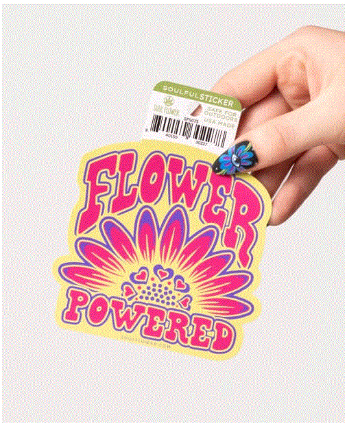 Soul Flower - Flower Powered Sticker