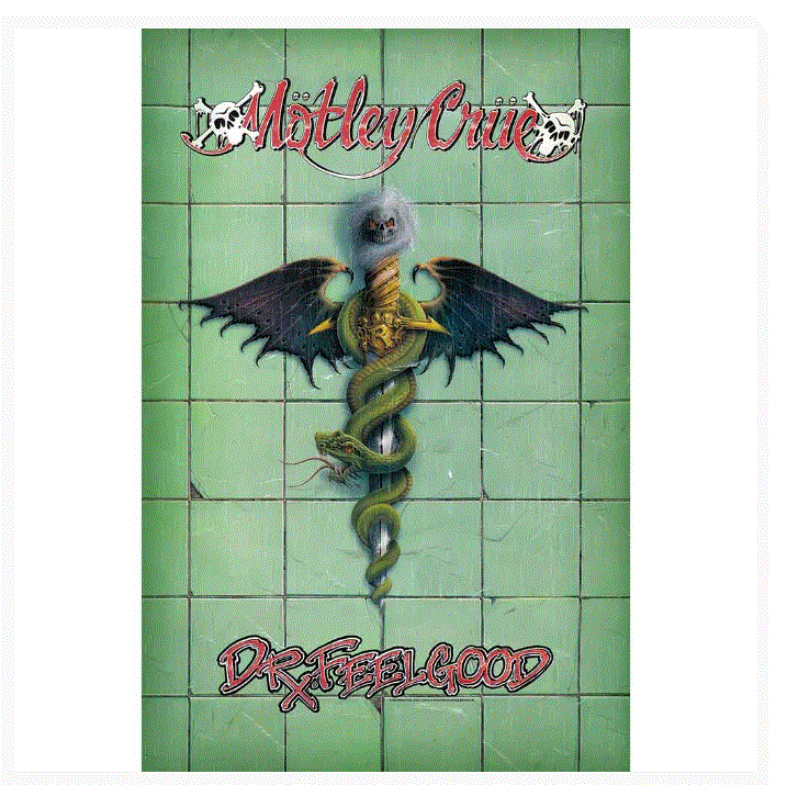 Rock Off - Motley Crue 'Doctor Feelgood' Textile Poster