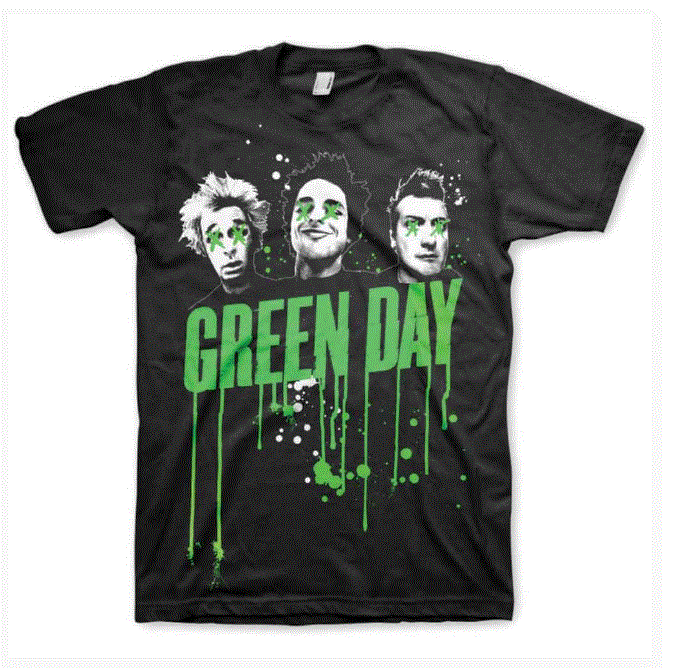 Rock Off - Green Day 'Drips' Unisex T-Shirt