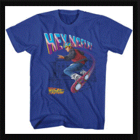 American - Back to the Future "Hey McFly" Hoverboard T-Shirt