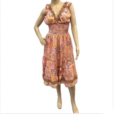 Magic Touch - Stretch Shoulder Medium Length Kasturi Silk Dress