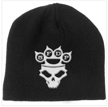 Five Finger Death Punch Unisex Beanie Hat - Knuckle-Duster Logo & Skull