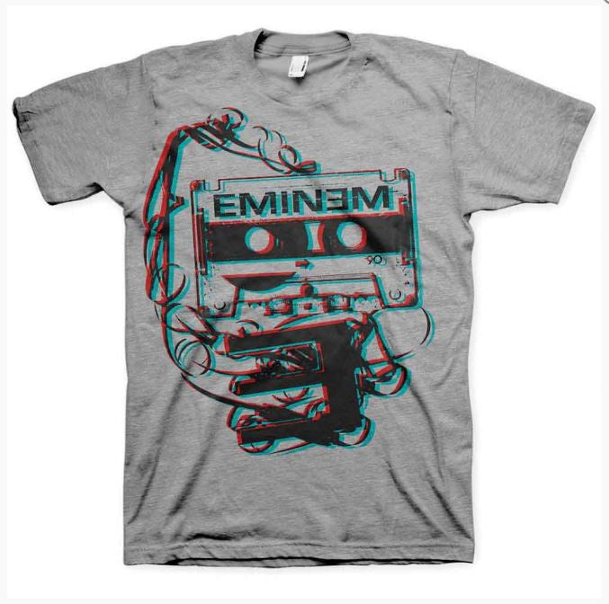 Eminem Unisex T-Shirt - Tape (Grey)