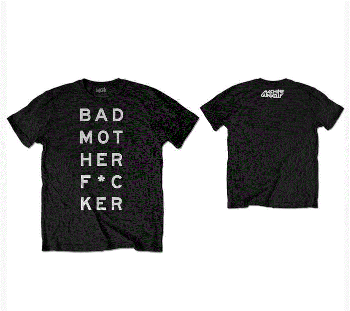 Rock Off - Machine Gun Kelly "Bad Mother Fucker" Black T-Shirt