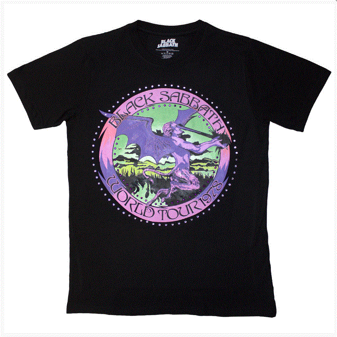 Black Sabbath Unisex T-Shirt - Tour '78 (Embellished)