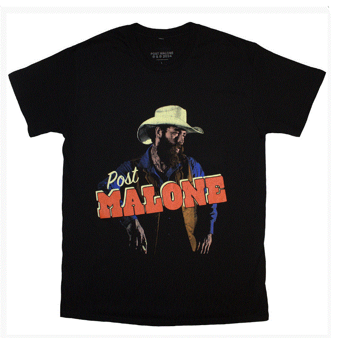 Post Malone Unisex T-Shirt - Cowboy (Black)