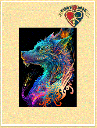 Dragon Wolf Cosmic Tapestry