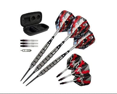 Viper Blitz 28 Gram 95 Percent Tungsten Steel Tip Darts w/Storage Travel Case