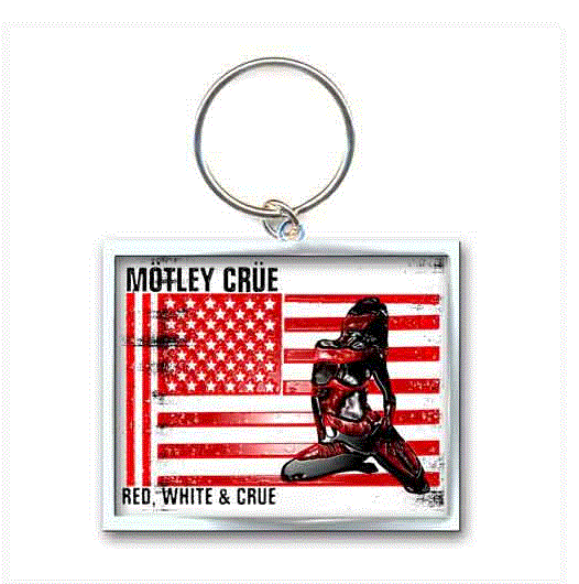 Rock Off - Motley Crue 'Red, White & Crue' Keychain