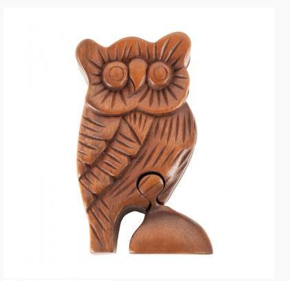 Benjamin - Wooden Owl Puzzle Box