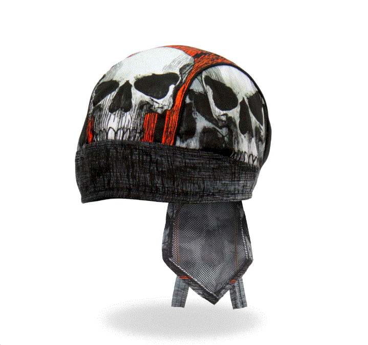 Hot Leathers - Jumbo Skull Lightweight Headwrap