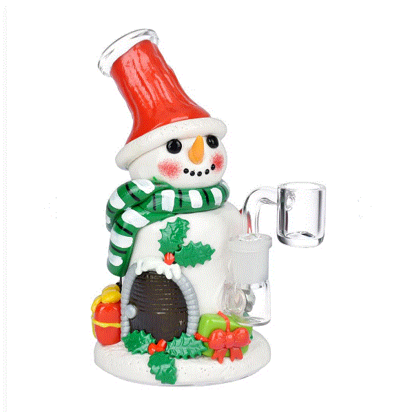 Snow Place Like Home 3D Painted Dab Rig  6.25"