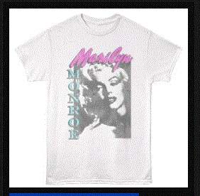 American - Marilyn Monroe Faces White T-Shirt