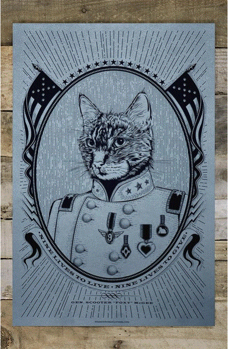 General Cat Poster