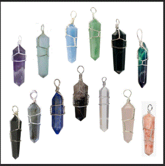 Village - Wire Wrapped Stone Pendants