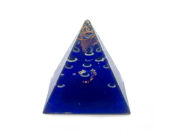 Orgonite Pyramid w/Evil Eyes