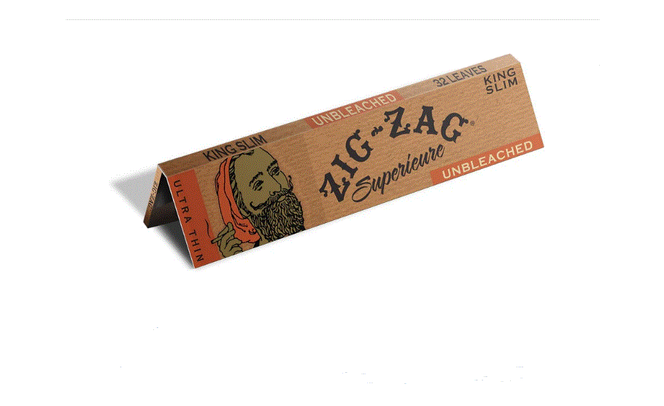 Zig Zag Unbleached Rolling Papers - King Slim