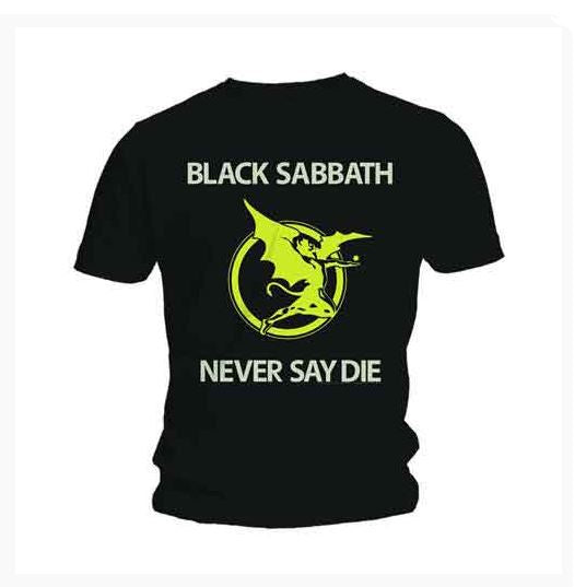Black Sabbath Unisex T-Shirt - Never Say Die (Black)