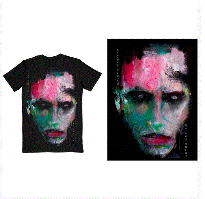 Rock Off - Marilyn Manson "We Are Chaos" Cover T-Shirt