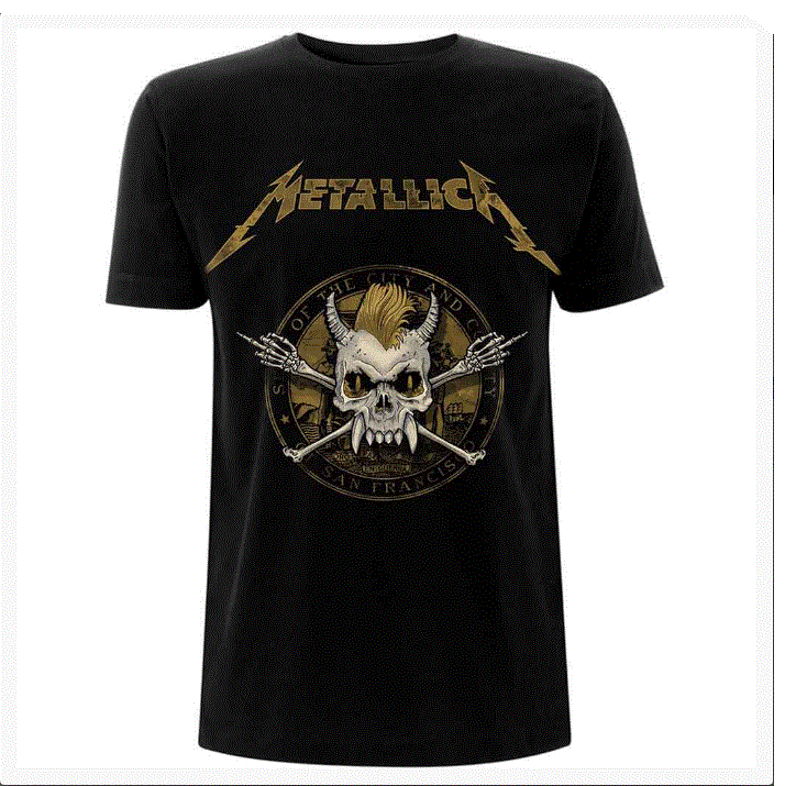 Rock Off - Metallica 'Scary Guy Seal' Unisex T-Shirt