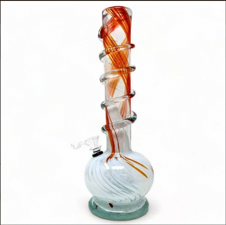 14" Round B Twist Grip Soft Glass Pipe