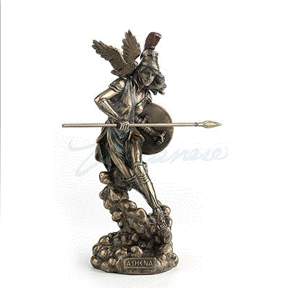 Unicorn Studio - Athena Greek Goddess w/Aegis Statue