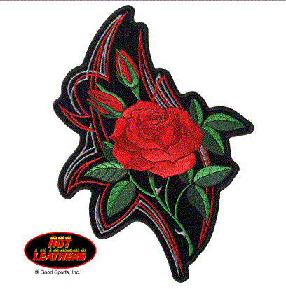 Hot Leathers - Mirror Roses Patch