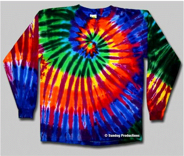 Sundog - Extreme Rainbow Long Sleeve Tie Dye Shirt