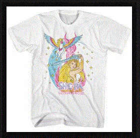 American - MOTU She-Ra & Swiftwind Stars Whit T-Shirt