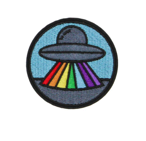 Lakhay's - Boho Iron On Patches - Alien