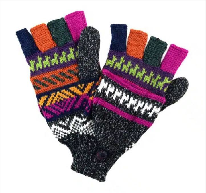Alpaca Blend Fingerless Gloves