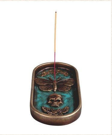 Skull Moth Incense Burner 44187