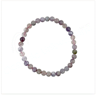 Oceanic - Cherry Blossom Tourmaline Beaded Bracelet