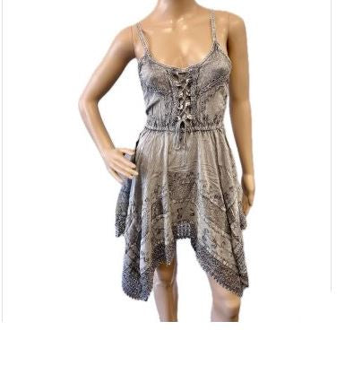 Acidwash Jungle Cut Dress
