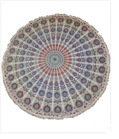 Magic Touch - Mor Pankhi Round Tapestry