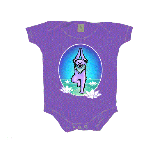 Grateful Dead Dancing Yoga Bear Onesie
