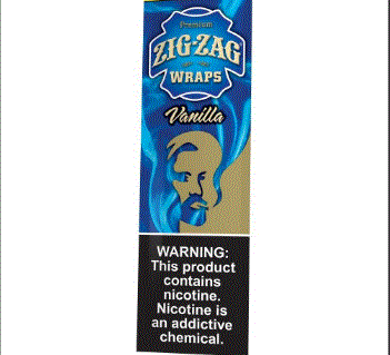 Zig Zag Tobacco Wraps 2pk - Vanilla