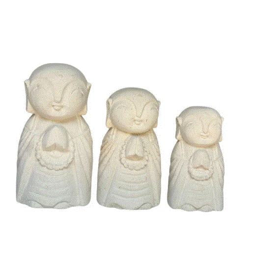 Jizo Limestone Statue