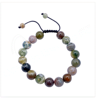 Oceanic - Fancy Jasper Adjustable Beaded Bracelet