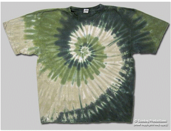 Sundog - Swirl Moss Tie Dye T-Shirt