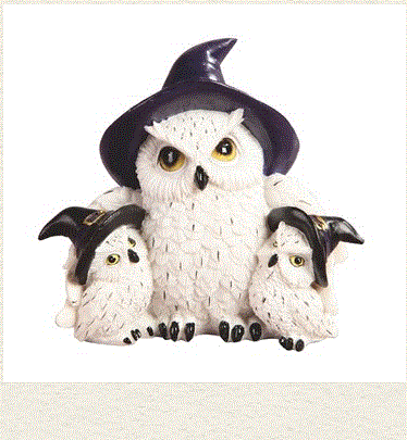 GSC - Owl Family Statue 54648