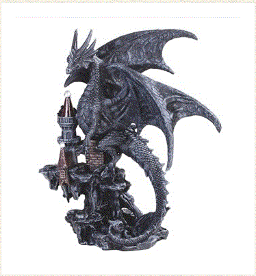 GSC - Black Dragon on Castle Statue 71867