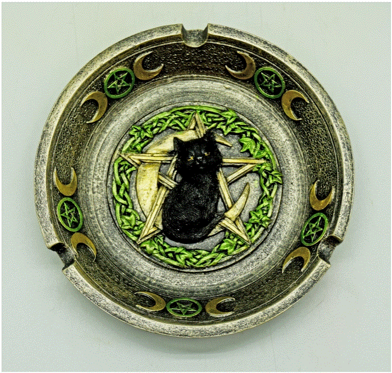 Fantasy Gifts - Cat Pentagram Ashtray