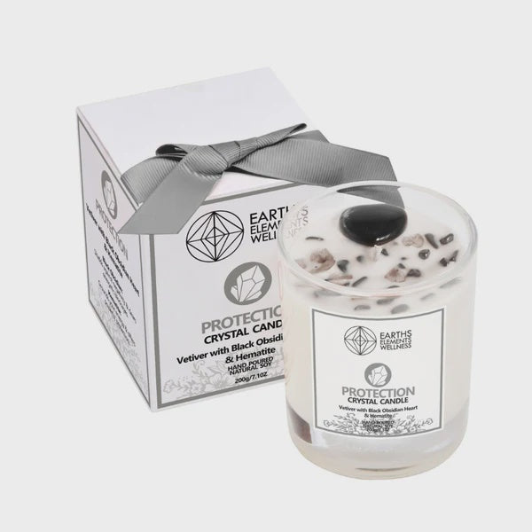 Earth's Elements - Crystal Candle Protection