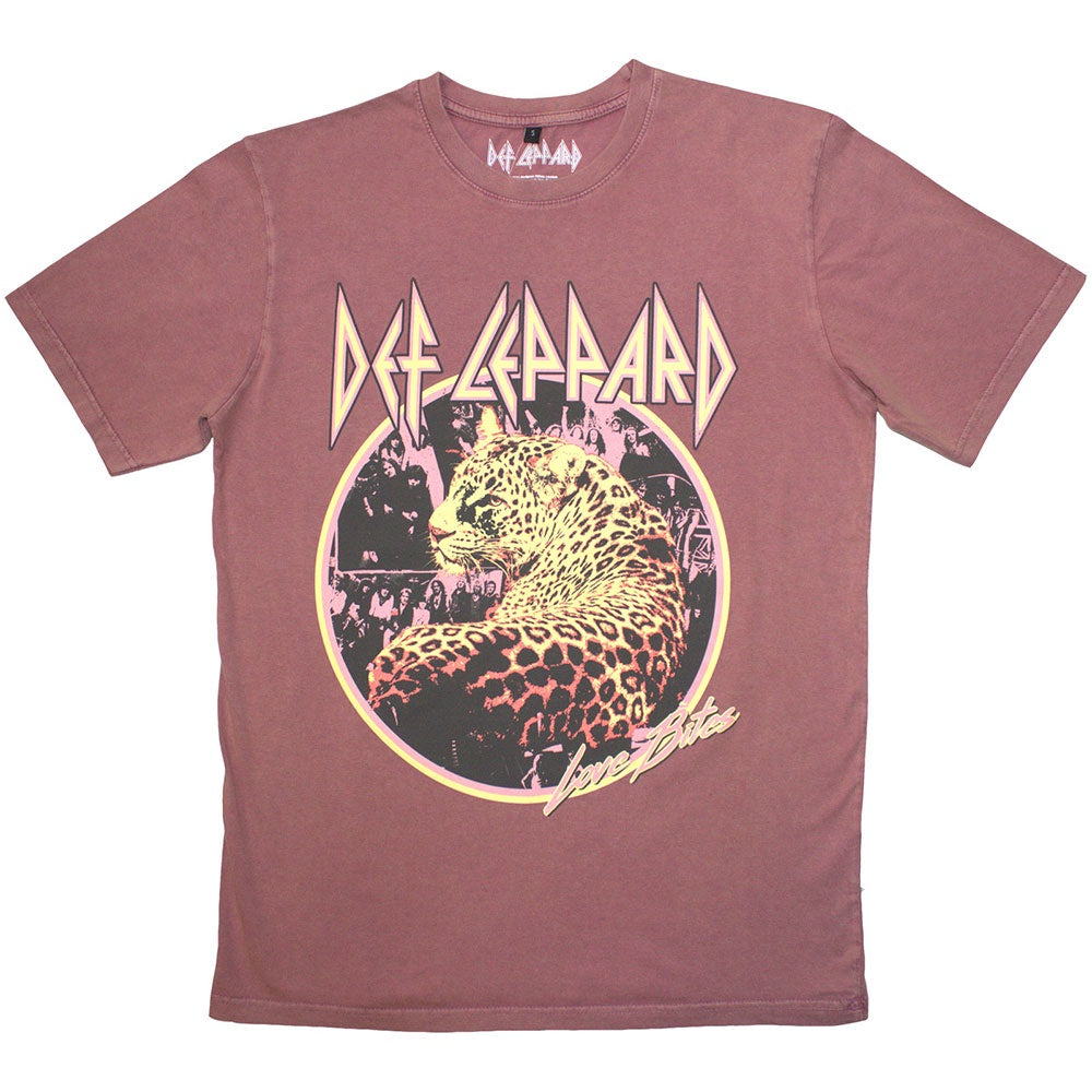 Def Leppard Stone Wash T-Shirt: Love Bites